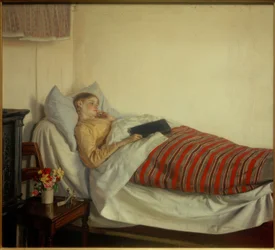 Une jeune fille malade. Tine Normand