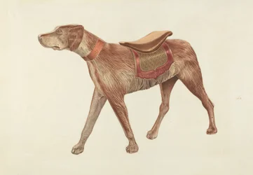 Chien de carrousel, vers 1938
