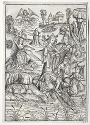 Der Schatzbehalter: Moïse trouvé par la fille de Pharaon (recto)