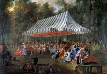 Fête donnée par Louis François Joseph de Bourbon, prince de Conti au prince héréditaire Charles Guillaume Ferdinand de Brunswick Lünebourg