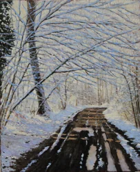 Snow a Buthier oil, 2018 (huile sur toile)
