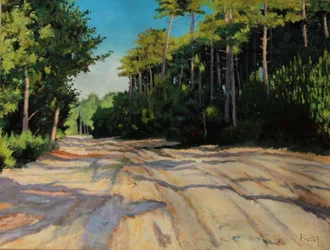 chemin de gironde (peinture a l