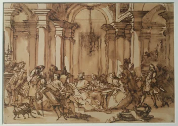 Un salon littéraire au XVIIIe siècle