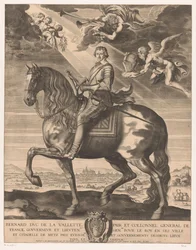 Portrait équestre de Bernard de Foix de la Valette, duc d