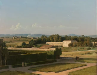 Vue des jardins de la Villa Médicis