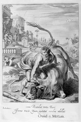 Achélous sous la forme d
