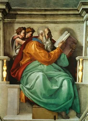 Prophètes et Sibylles : Zacharie Plafond de la chapelle Sixtine au Vatican, 1508-1512