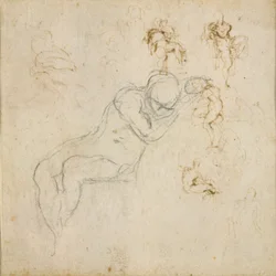Recto : Huit études de figures. Verso : Étude de figure, vers 1490-1560