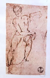 Plafond de la chapelle Sixtine (1508-12) : esquisse d