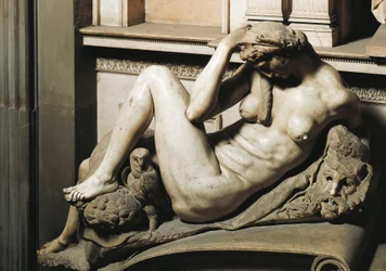 La Nuit, détail du tombeau de Julien de Médicis, duc de Nemours