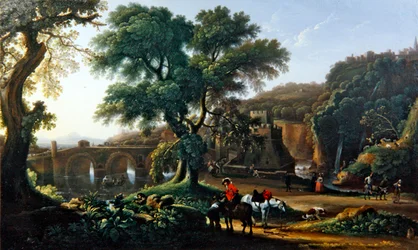 Paysage avec des figures