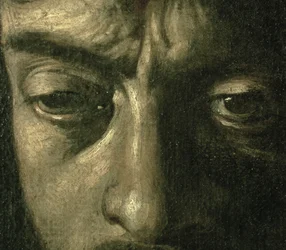 David avec la tête de Goliath, 1606 (détail)