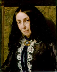 Elizabeth Barrett BROWNING, Détail de portrait