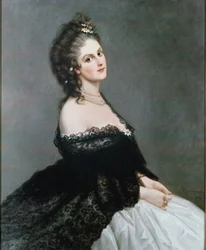 Portrait de Virginia Oldoini Verasis (huile sur toile)