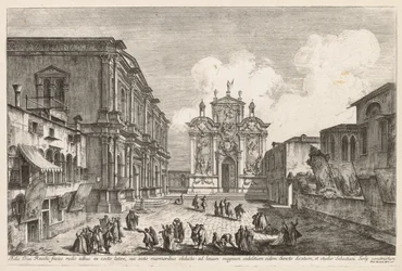 Vues de Venise: Campo S. Rocco, 1741