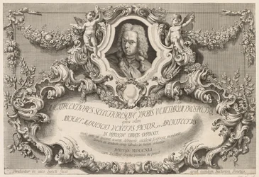 Vues de Venise : Frontispice - Page de titre, 1741