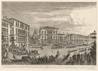 Vues de Venise : La régate, 1741