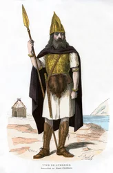Guerrier, possiblement gaulois ou franc, 1882-1884