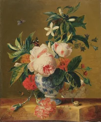 Un vase de fleurs, 1729
