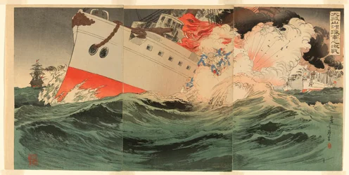 Bataille Navale Féroce au Large de Takushan (Daikosan oki kaigun no gekisen)