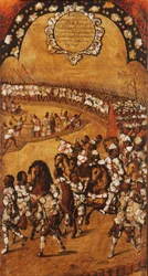 La conquête du Mexique, panneau IX, vers 1696-1715