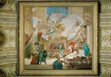 Fresque du plafond du Kunsthistorisches Museum de Vienne, Apothéose de la Renaissance (fresque)