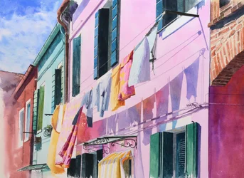 Burano (aquarelle sur papier)