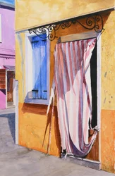 Maison de Burano (aquarelle sur papier)