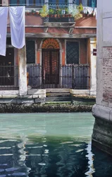 Début de matinée à Venise, 2019 (huile sur panneau)