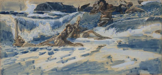 Naiades et tritons jouant, 1896-1898