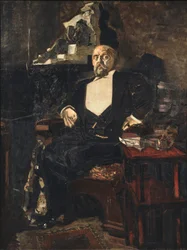 Portrait du fondateur de la première Opéra Privée Russe Savva Mamontov 1841-1918, 1897