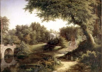 Vue dans les Jardins de Pavlovsk