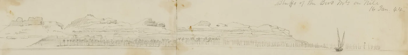 Falaises des monts Biro sur le Nil