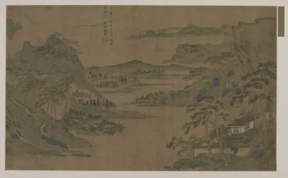 Vue large des montagnes et de l