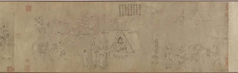 La captivité de Cai Wenji, 14e-15e siècle