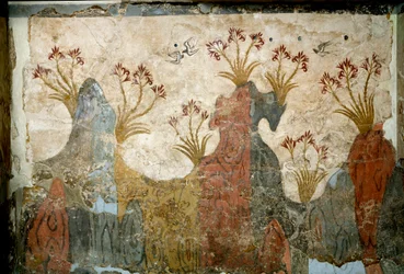 Art minoen : fresque du « Printemps » d