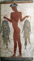 Art minoen : fresque «Pêcheur» d
