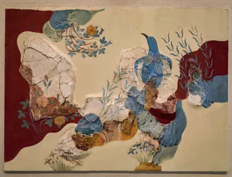 « Oiseau bleu », fresque, ou « L
