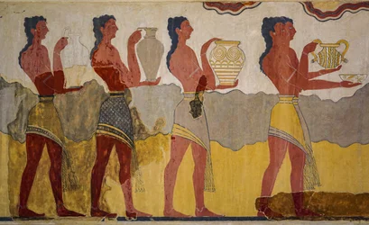 Reconstitution de la fresque de la procession