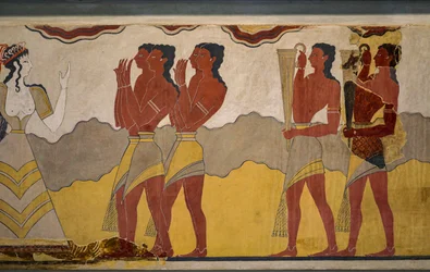 Reconstitution de la fresque de la procession