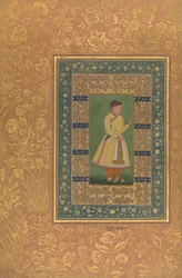 Portrait de Zamana Beg, Mahabat Khan, Folio de l