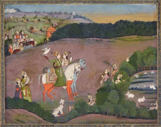 Sultan Baz Bahadur et Roopmati, vers 1735