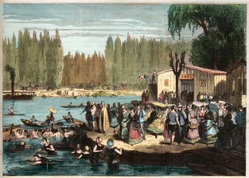 Baignade à La Grenouillère, juste à l