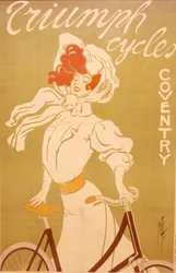 Affiche publicitaire pour les bicyclettes Triumph, 1907