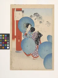 Observation des fleurs, dames de l