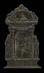 Madone et Enfant en trône avec Saint Antoine Abbé et Saint Jérôme, 1490