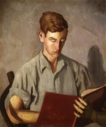 Young Boy Reading; Jeune Garcon Lisant