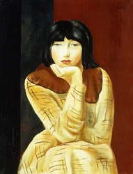 Young Woman Sitting ; Jeune Femme Assise