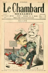 Couverture de "Le Chambard socialiste", satirique en couleurs