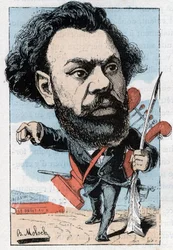 Portrait de Clovis Hugues (1851-1907), poète et homme politique français